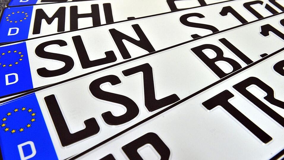 Die L&auml;nder wollen Freiheit bei Vergabe neuer Kfz-Kennzeichen. (Symbolbild)