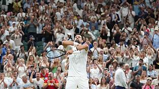 Begeisterte die Zuschauer: Novak Djokovic. Begeisterte die Zuschauer: Novak Djokovic.