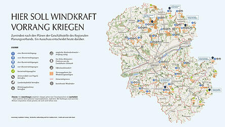 Hier soll Windkraft Vorrang kriegen - zumindest nach den Pl&auml;nen der Gesch&auml;ftsstelle des Regionalen Planungsverbands. Ein Ausschuss entscheidet heute dar&uuml;ber. (Grafik)