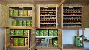 Die Lagerstätte im Pressraum des OGV wurde von Mitgliedern ausgebaut. Die Lagerstätte im Pressraum des OGV wurde von Mitgliedern ausgebaut.