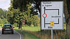 Ab hier wird der Verkehr in Richtung Grün/Sankt Englmar umgeleitet. Die Staatsstraße ist bereits seit 6. Juli gesperrt. Ab hier wird der Verkehr in Richtung Grün/Sankt Englmar umgeleitet. Die Staatsstraße ist bereits seit 6. Juli gesperrt.