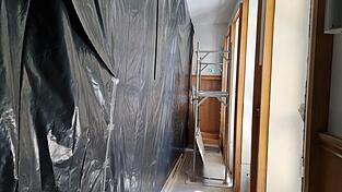Baustelle im großen Sitzungssaal - unter anderem.