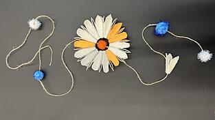 So sieht die fertige Blume aus.