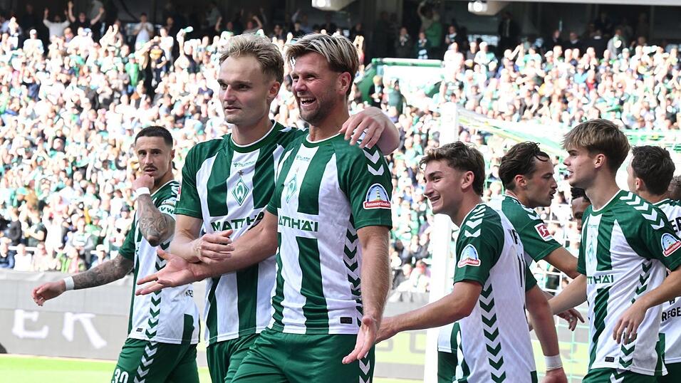 Heimkehrer Niclas F&uuml;llkrug l&auml;sst Werder jubeln.