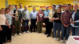 Die drei Siegerteams freuten sich.