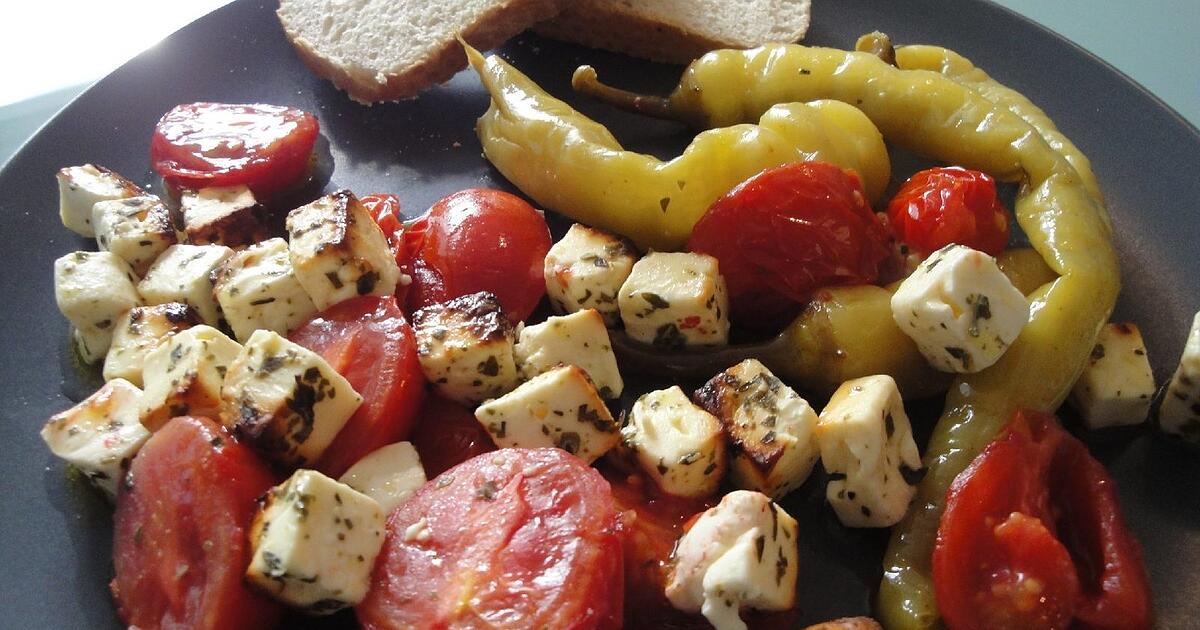 Gedünstetes Gemüse mit Feta