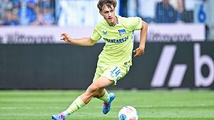 Mit Elversberg in der Bundesliga: Maurice Krattenmacher (Archivbild). Mit Elversberg in der Bundesliga: Maurice Krattenmacher (Archivbild).