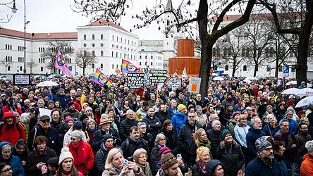 Laut Polizei verlief die Versammlung st&ouml;rungsfrei.