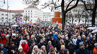 Laut Polizei verlief die Versammlung st&ouml;rungsfrei.