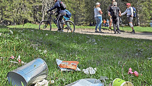 Müll hat in den Bergen nichts verloren.