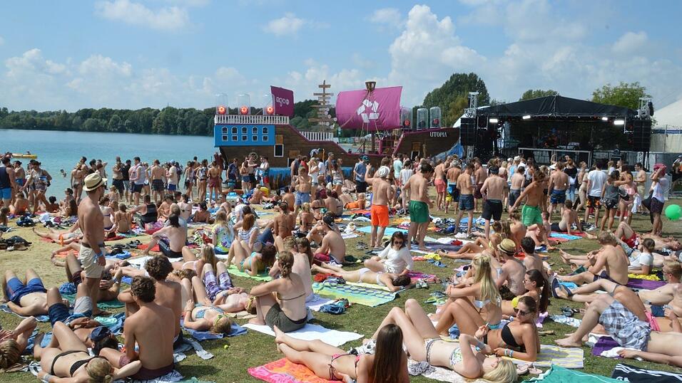 Gutes Wetter sorgte auch für gute Stimmung bei den Gästen bei Utopia Island.