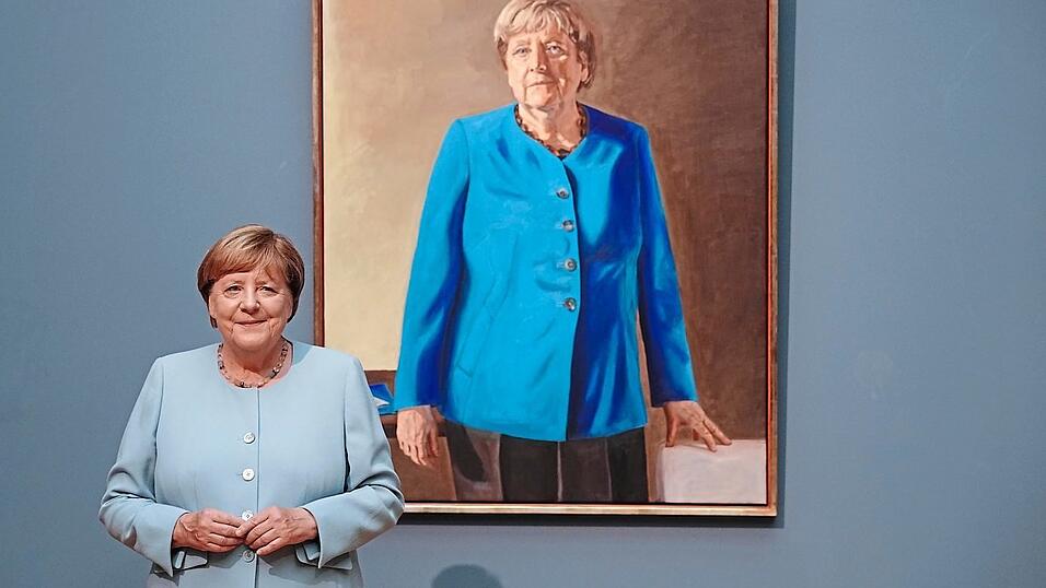 Noch bis Oktober kann man das Angela-Merkel-Porträt im Berliner Bode-Museum anschauen, dann wandert es als Leihgabe in die Kanzlergalerie, wo es nur wenige Menschen sehen werden. Noch bis Oktober kann man das Angela-Merkel-Porträt im Berliner Bode-Museum anschauen, dann wandert es als Leihgabe in die Kanzlergalerie, wo es nur wenige Menschen sehen werden.