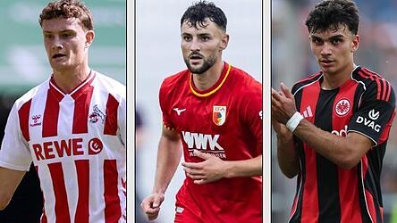 Während Eric Martel (v.l.) in Köln gesetzt ist, kämpft Maxi Bauer um seine Zukunft in Augsburg. Can Uzun will mit Eintracht Frankfurt bald auch in der Königsklasse für Furore sorgen.