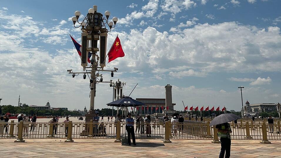 Auf dem Tian'anmen-Platz herrschte zum Gedenktag Normalit&auml;t.