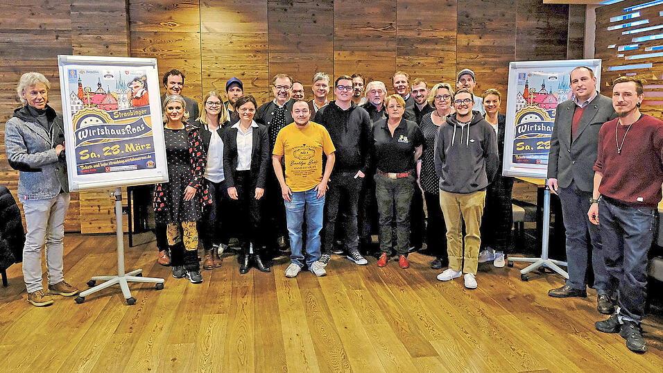 Wirte, 'Wirtshausroas'-Team, Brauereivertreter und das Stadtmarketing freuen sich auf viel Live-Musik an allen Ecken der Stadt am Samstag, 28. März. Wirte, 'Wirtshausroas'-Team, Brauereivertreter und das Stadtmarketing freuen sich auf viel Live-Musik an allen Ecken der Stadt am Samstag, 28. März.