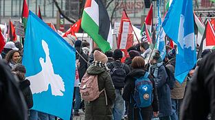 In München gab es am Samstag mehrere Demonstrationen - unter anderem auch gegen die Sicherheitskonferenz.