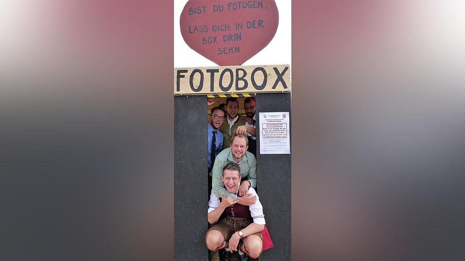 Die Fotobox sorgte f&uuml;r viel Spa&szlig;.