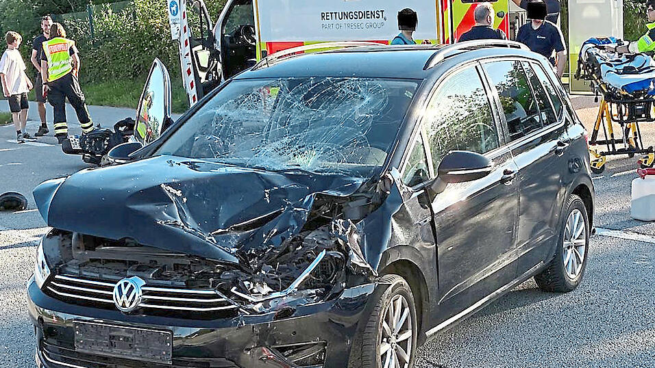 Das Fahrzeug des 70-Jährigen. Das Fahrzeug des 70-Jährigen.