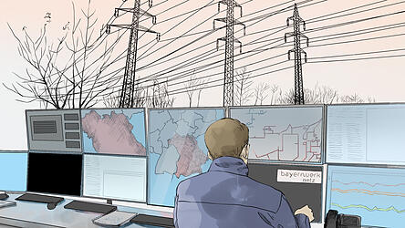 Bayernwerk deckt mit seinen Leitungen rund 85 Prozent der bayerischen Landfl&auml;che ab.