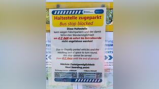 Am 1. Mai wurde die Haltestelle am Parkplatz am Hofgarten geschlossen.