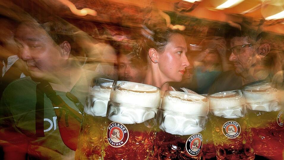 An die sieben Millionen Liter Wiesnbier werden voraussichtlich getrunken. (Archivbild) An die sieben Millionen Liter Wiesnbier werden voraussichtlich getrunken. (Archivbild)