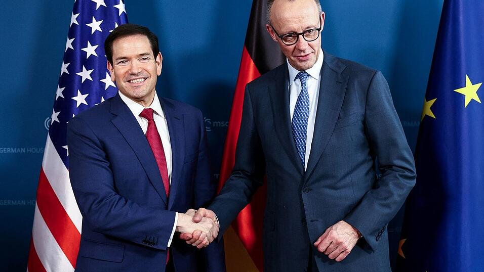 Merz (r.) und Rubio hatten sich bereits am Freitag getroffen.