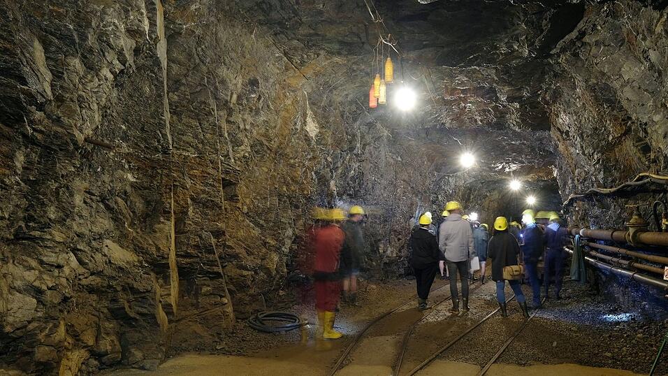 In den Stollen unter dem Erzgebirge gibt es k&uuml;hle 8 Grad Celsius. (Archivbild)