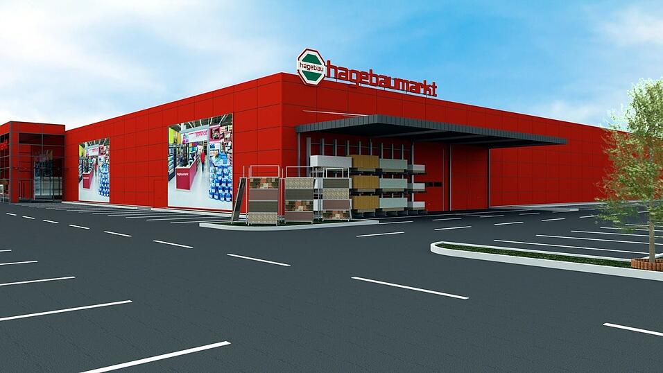 Im Osten, in Richtung B20, soll ein Baustoff-Drive-In entstehen. (Grafikbilder: Firma Suess Plan und Bau GmbH)