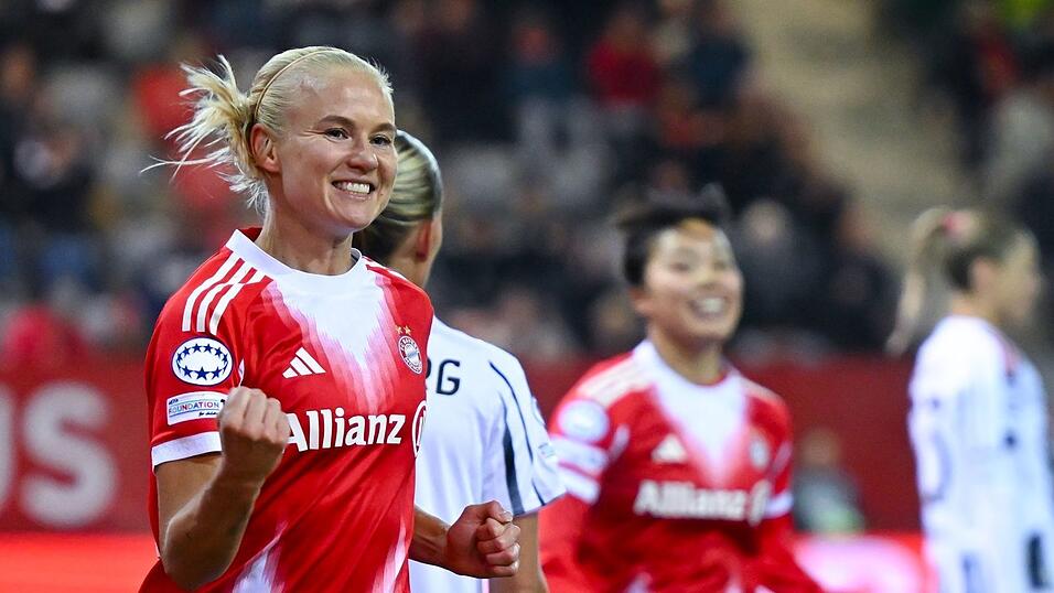 Pernille Harder traf per Kopf zum 1:0 für die Münchnerinnen. Pernille Harder traf per Kopf zum 1:0 für die Münchnerinnen.