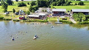 Der Triathlon am Further Drachensee ist allj&auml;hrlich ein gro&szlig;es Sport-Event.