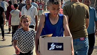 Die GHF hatte ihren Einsatz im Gazastreifen im Mai nach einer fast dreimonatigen israelischen Blockade von Hilfslieferungen begonnen. (Archivbild) Die GHF hatte ihren Einsatz im Gazastreifen im Mai nach einer fast dreimonatigen israelischen Blockade von Hilfslieferungen begonnen. (Archivbild)