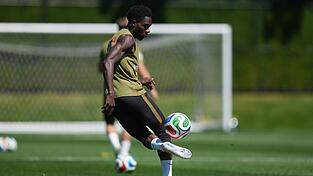 Ist im Training dabei: Alphonso Davies. Ist im Training dabei: Alphonso Davies.