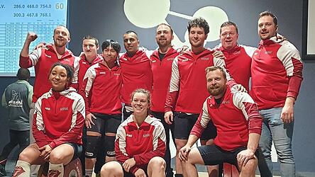 Das TB-Team freut sich &uuml;ber den Sieg beim KSV Durlach. Nun kommt es beim letzten Kampftag am 11. April zum Showdown um den Klassenerhalt gegen die Athletenschmiede Kiel.