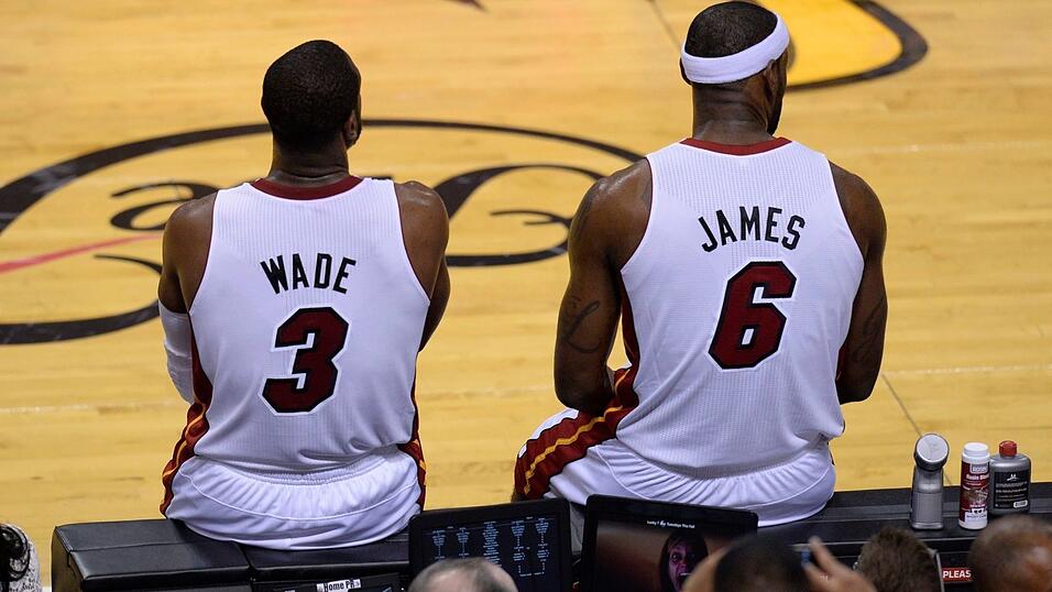 Wade und James gewannen mit Miami gemeinsam zwei Titel.