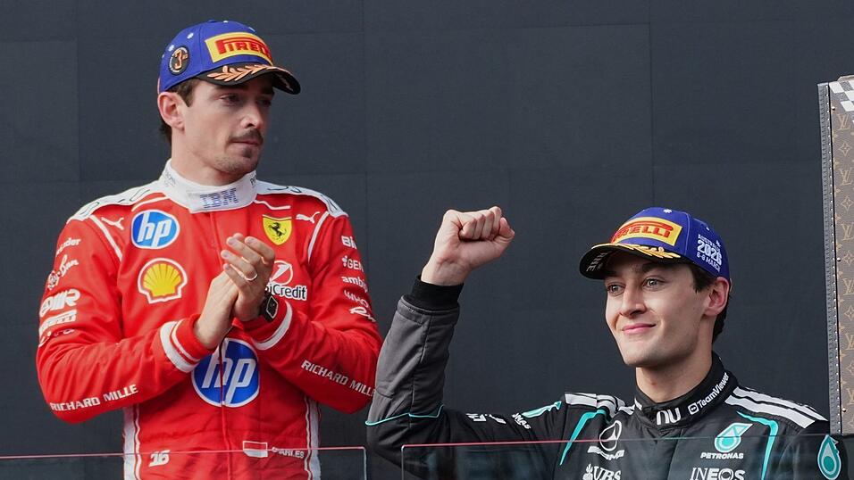 George Russell (r) h&auml;lt die Kritikwelle f&uuml;r &uuml;berzogen.