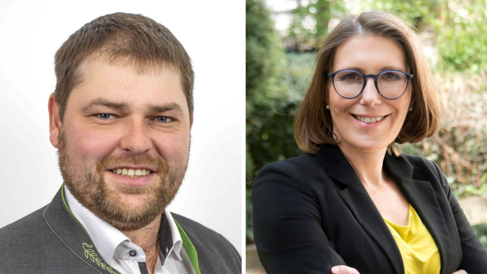 Walter Franz (BOG) und Andrea Probst (CSU)