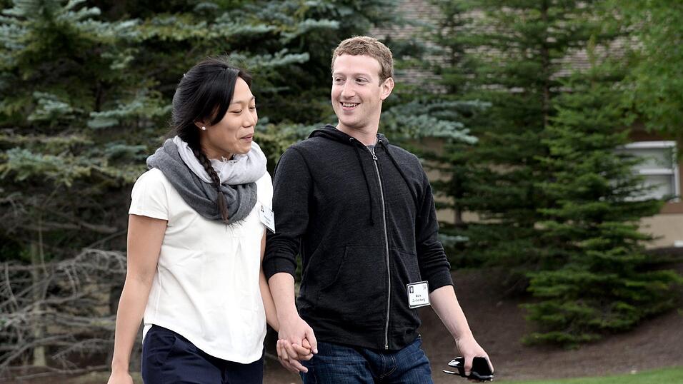 Facebook-Gr&uuml;nder Mark Zuckerberg (31) und seine Frau Priscilla Chan (30)