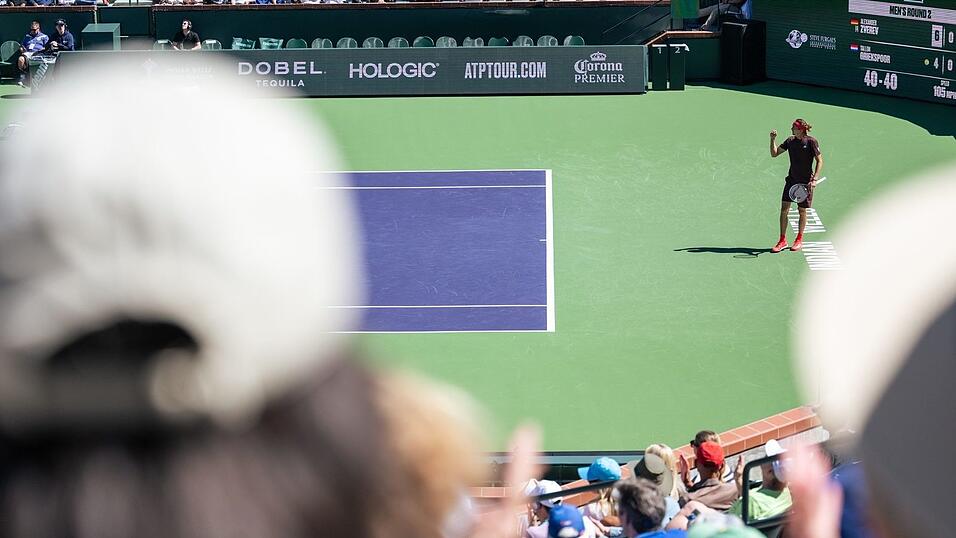 Im ersten Satz sah noch alles gut aus f&uuml;r Alexander Zverev.