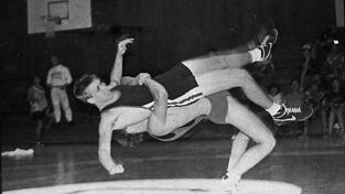 Rainer Bernhard war an der Westk&uuml;ste f&uuml;r seine Supplesse gef&uuml;rchtet, hier gegen amerikanischen Jugendmeister.