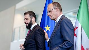 Merz nennt eine Zielmarke f&uuml;r die R&uuml;ckkehr syrischer Fl&uuml;chtlinge &ndash; und bezeichnet sie als Wunsch des syrischen Pr&auml;sidenten.