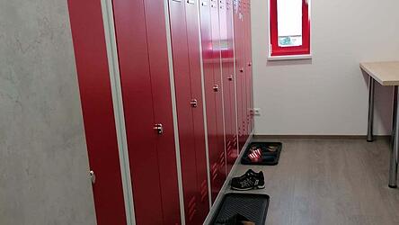 Die Umkleide der Retter