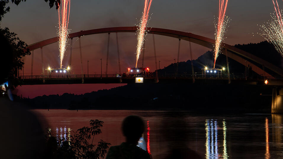 'Donau in Flammen' fand heuer zum 20. Mal in Vilshofen statt.