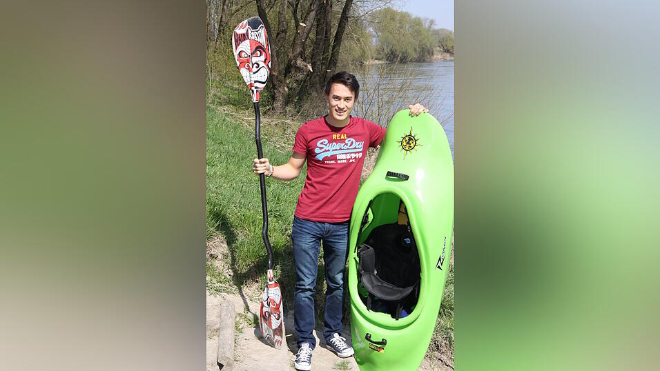 Raphael Scheu m&ouml;chte bei der Kajak-Freestyle-Weltmeisterschaft so gut wie m&ouml;glich abschneiden. (Foto: Pfeffer)