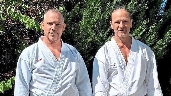 Sigi Hartl (rechts) trainierte Björn Hoffmann für Taiwan.