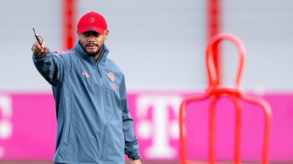 Vincent Kompany muss auch beim Abschlusstraining des FC Bayern auf Serge Gnabry verzichten. Vincent Kompany muss auch beim Abschlusstraining des FC Bayern auf Serge Gnabry verzichten.