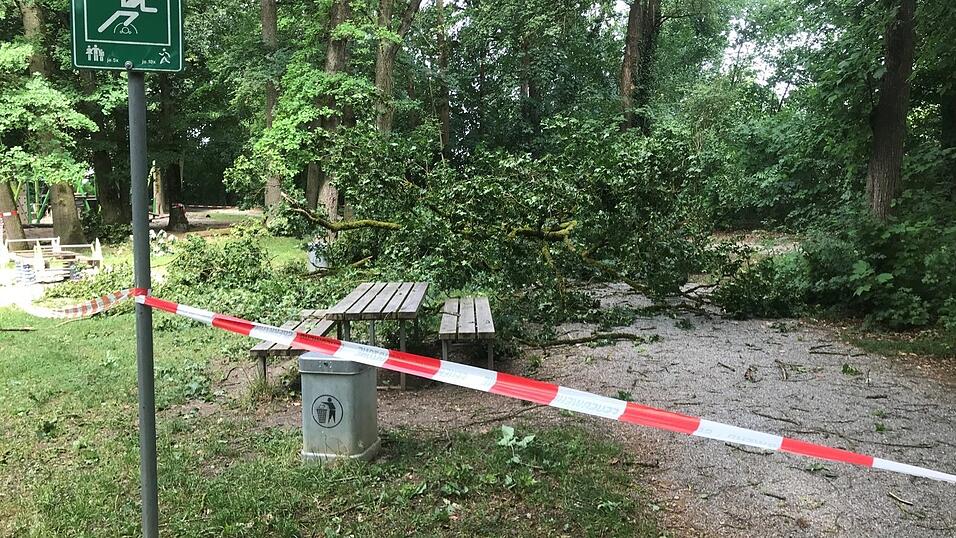 Die Stadt hat den Stadtpark an der Regensburger Stra&szlig;e von der Frauenbr&uuml;nnlstra&szlig;e bis zum Parkplatz am Tiergarten vor&uuml;bergehend gesperrt