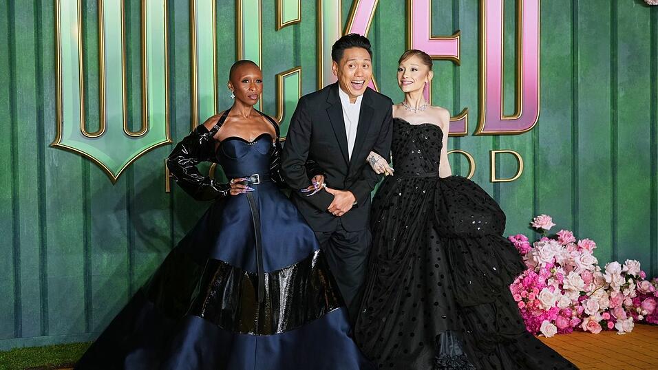 Cynthia Erivo, Regisseur Jon M. Chu und Ariana Grande kamen zur Europapremiere von «Wicked: Teil 2» nach London (Archivbild).