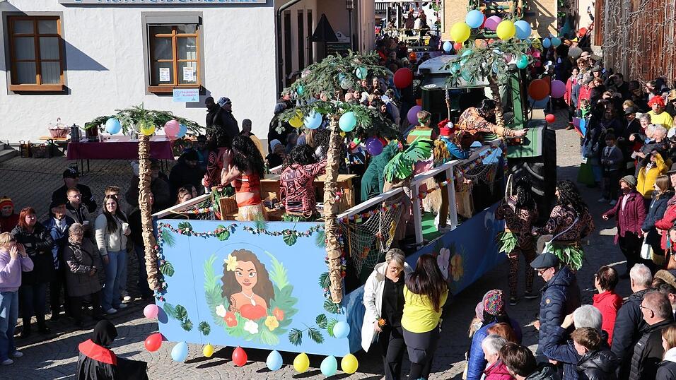 Viele Zuschauer zieht es jedes Jahr nach Blaibach, um den Faschingsumzug durch das Dorf zu bewundern. In diesem Jahr findet dieser am Sonntag, 15. Februar, statt. (Archivfoto)