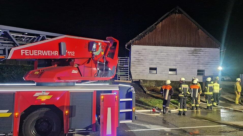 Die Landauer Feuerwehr rückte mit der Drehleiter an. Insgesamt waren sechs Wehren im Einsatz. Die Landauer Feuerwehr rückte mit der Drehleiter an. Insgesamt waren sechs Wehren im Einsatz.