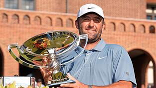 US-Golfstar Scottie Scheffler gewann in Atlanta die Tour Championship. US-Golfstar Scottie Scheffler gewann in Atlanta die Tour Championship.